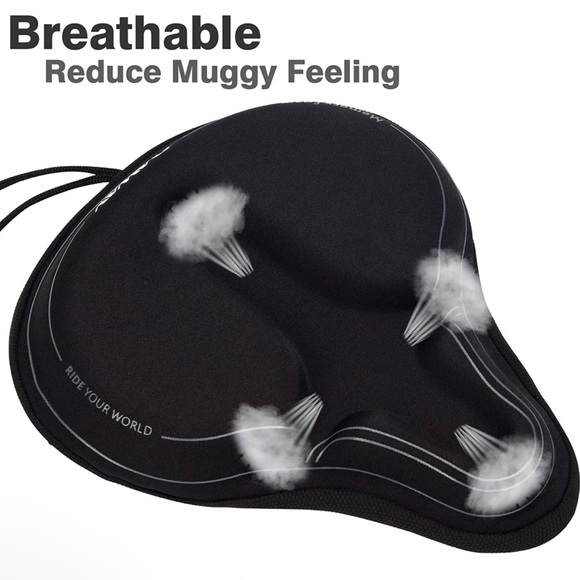 Bike Seat Cover - Gel & Memory Foam - Picture 3 of 7